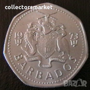 1 долар 1973, Барбадос