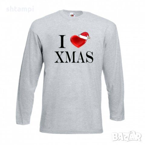 Мъжка тениска Коледа I Love XMAS, снимка 2 - Тениски - 34690497
