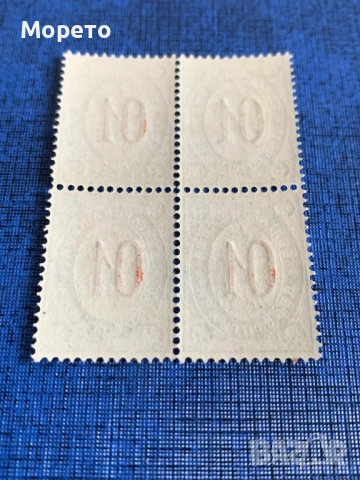 Български пощенски марки-Надпечатка 01-1895г-Каре(чисто), снимка 2 - Филателия - 51969792