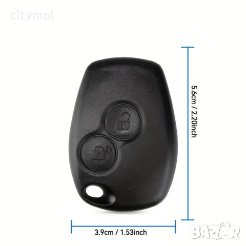 Кутийка за ключ Renault 3 бутона за Renault / Dacia: Clio, Kangoo, Master, Modus, Trafic, Twingo, снимка 2 - Аксесоари и консумативи - 49318820
