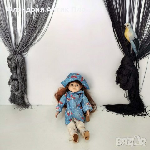 Порцеланова кукла с дълга червена коса, снимка 2 - Колекции - 25359805