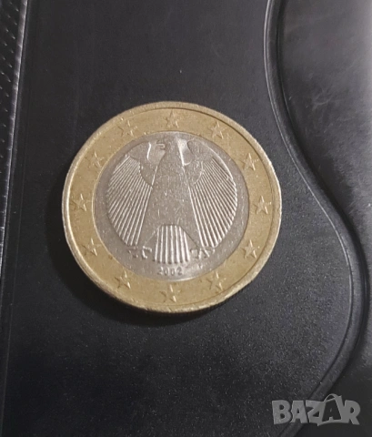 Монета 1 евро Германия 2002г, снимка 2 - Нумизматика и бонистика - 53639175