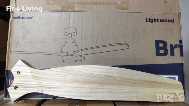 Таванен вентилатор с LED светлина -50% отстъпка -  Brizy Bright Ceiling Fan, снимка 11 - Вентилатори - 52140742