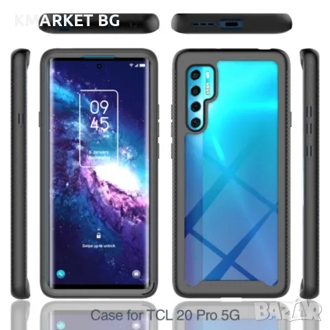 TCL 20 Pro 5G Силиконов Калъф TPU и Протектор, снимка 6 - Калъфи, кейсове - 48199865