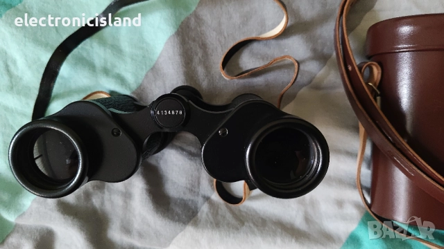 Нов ретро бинокъл Карл Цайс Йена Carl Zeiss Jena Deltrintem 8x30 с кожен калъф, инструкция и кутия, снимка 3 - Други ценни предмети - 51693828