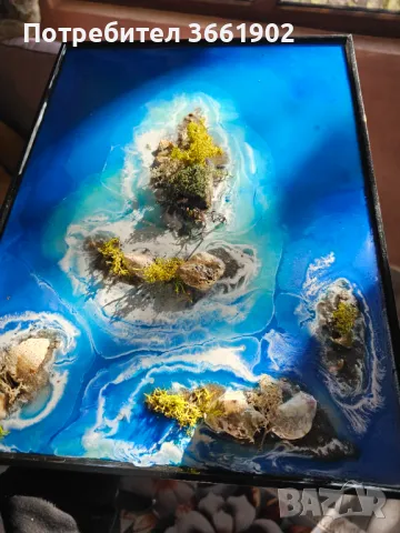 Жива картина Ръчна изработка Скандинавски мъх , снимка 16 - Картини - 39895881