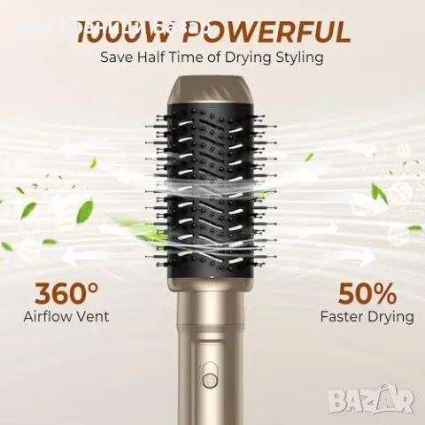 Нов Сешоар четка 6 в 1 с авто маша, йони, обем и изправяне коса прическа, снимка 6 - Други - 49661313