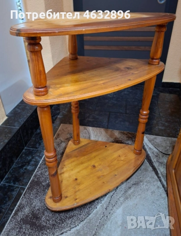 Ъглова етажерка от чам!, снимка 2 - Други стоки за дома - 52914579