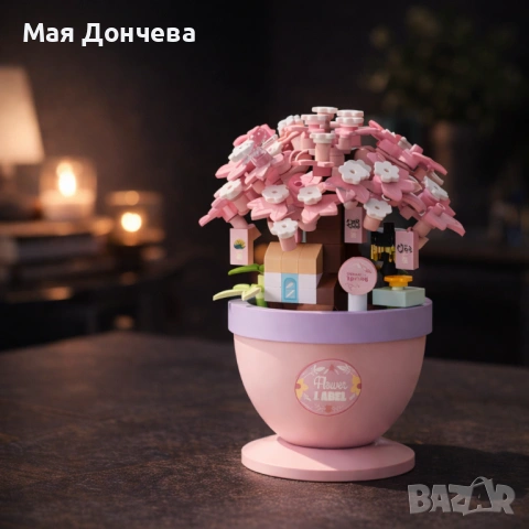 Мини-Конструктор “Розово дръвче”, снимка 2 - Игри и пъзели - 53728906