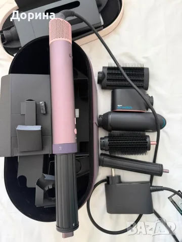 Dyson Airwrap Co-anda2x, Права + вълни, Jasper Plum с гаранция от Зора, снимка 3 - Маши за коса - 56227146