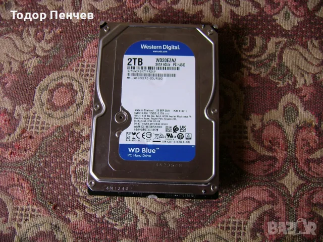 Хард диск за компютър (3.5 инча) 2 ТБ на 100% здраве