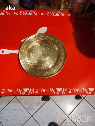 КРАСИВ МАЛЪК БРОНЗОВ  ПОДНОС 130ГР., снимка 15 - Други ценни предмети - 41755323