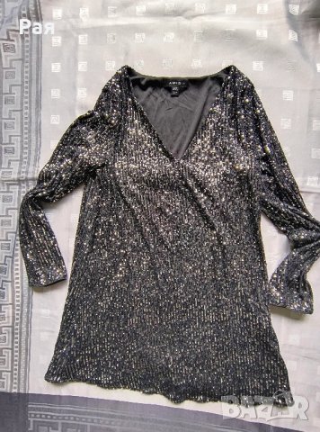 Дамска черна рокля Amisu, снимка 1