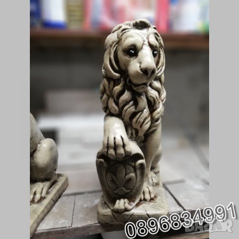 Лъв от Бетон Статуя Фигура за Декорация на Дом и Градина, снимка 3 - Градински мебели, декорация  - 35844975