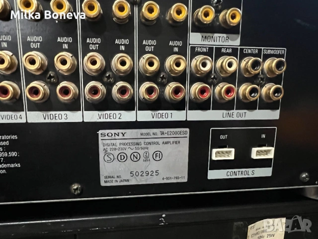 SONY TA E2000ESD, снимка 6 - Ресийвъри, усилватели, смесителни пултове - 53868611