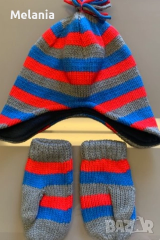 Купчинка от шалчета, шапки и ръкавички за момче, 1-7 г., снимка 4 - Шапки, шалове и ръкавици - 52300235