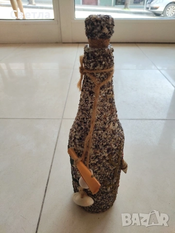 Декоративна бутилка, снимка 2 - Декорация за дома - 53463449