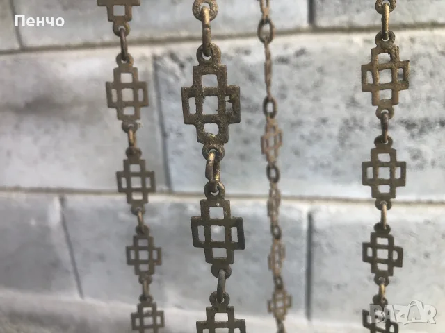старо възрожденско, тройно кандило, снимка 16 - Антикварни и старинни предмети - 54955287