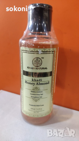 Khadi Honey & Almond Shampoo / Кади Билков Шампоан С Мед и Бадем 210мл, снимка 1