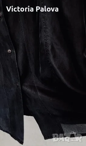 Копринена риза голям размер MILANO M SPORT, снимка 4 - Ризи - 49874677