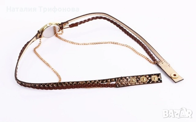 Дамски ръчен часовник тип гривна с верижки за увиване около китката., снимка 11 - Дамски - 53400799