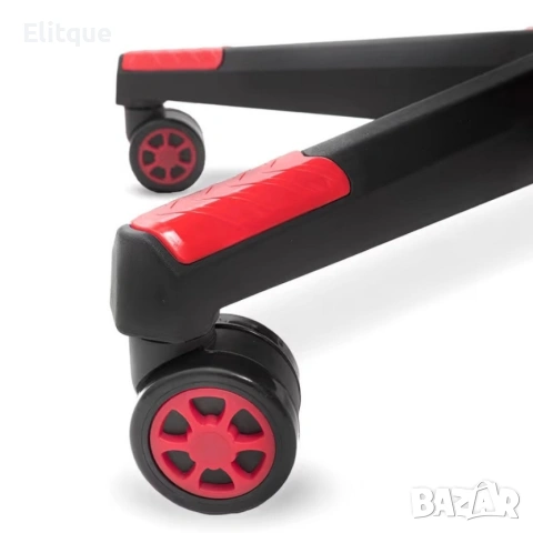 Ергономичен геймърски стол с функция за масаж и подложка за крака - червен, снимка 10 - Други стоки за дома - 53242786