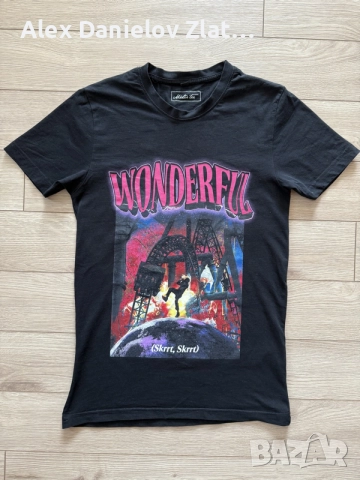 Мъжка стрийтуеър тениска Mister Tee "WONDERFUL", Размер XS