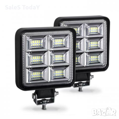 Халоген за джип 108,5/108,5мм., LED, 10-30 V, 5000Lm, 3000К