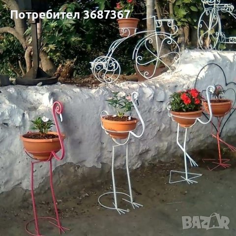 Цветарници и стойки за цветя и саксии от ковано желязо , снимка 12 - Саксии и кашпи - 40218983