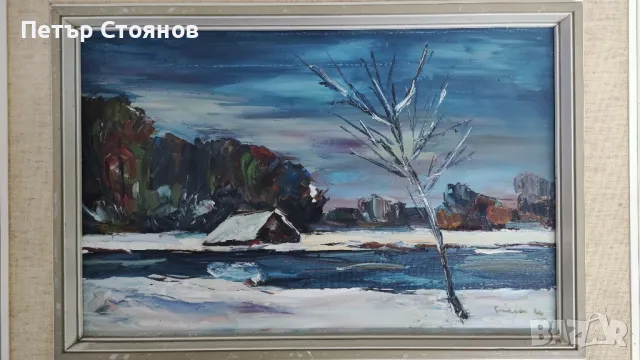 Страхотна френска картина - маслени бои, снимка 3 - Картини - 48881521