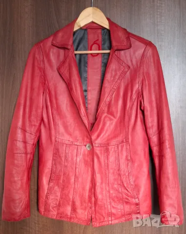 ЕСТЕСТВЕНА КОЖА BISON Дамско сако-размер S/M, снимка 1