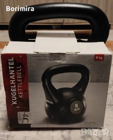 Уреди за тренировка - гиричка и тежества 8 кг., снимка 3 - Фитнес уреди - 49213788
