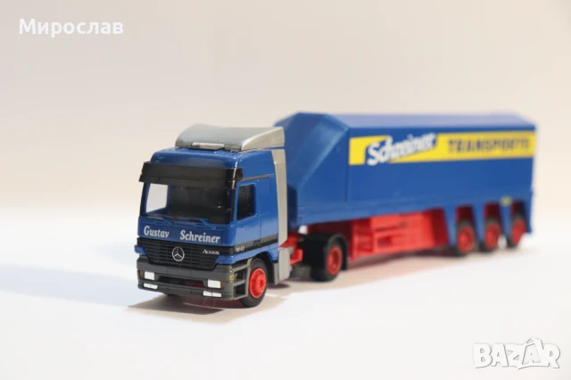 AMW H0 1/87 MERCEDES ACTROS КАМИОН МОДЕЛ ТРАНСПОРТ НА СТЪКЛО