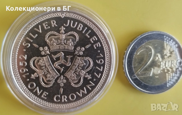 1 КРОНА 1977 ГОДИНА - ОСТРОВ МАН