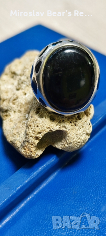 Масивен дизайнерски сребърен пръстен р-р 19мм , снимка 5 - Пръстени - 44807982