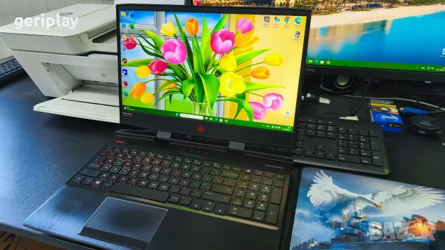Геймърски 15.6” IPS 144Hz Лаптоп HP Omen с Intel i7 / RTX 2060 / 24Gb RAM / SSD 1Tb, снимка 3 - Лаптопи за игри - 56200858