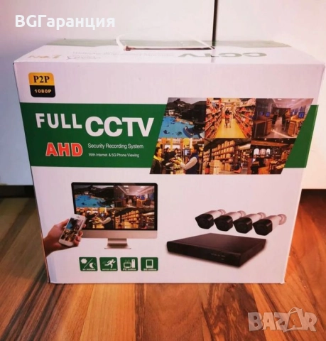 Пълна система за видеонаблюдение с 4 и 8 камери в ново състояние, снимка 8 - Комплекти за видеонаблюдение - 51820436