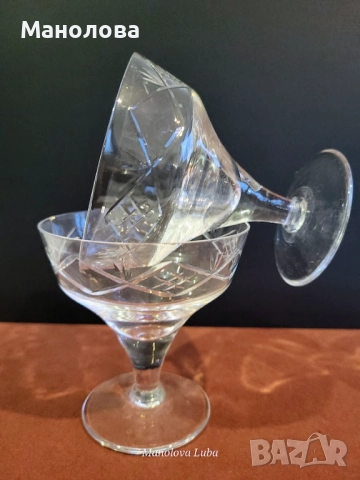 Кристални чаши Стойко Иванов Пеев, снимка 4 - Други ценни предмети - 52854324