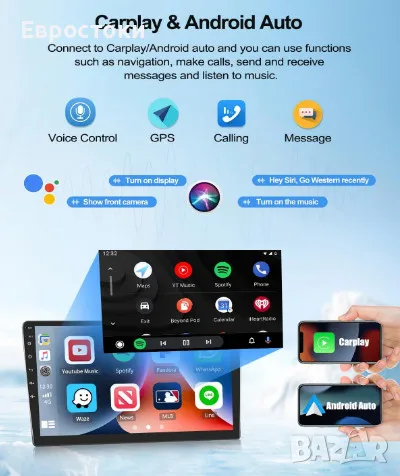 CAMECHO мултимедия за Ford Transit Custom Tourneo 2013-2018, Android 13, Carplay Android Auto, екран, снимка 5 - Аксесоари и консумативи - 48760381