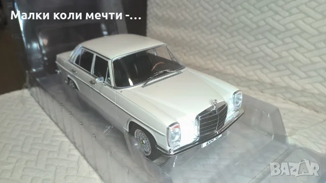 Метална кола Mercedes 200 D - 1968 , мащаб 1:18 , чисто нова , снимка 3 - Колекции - 55888577