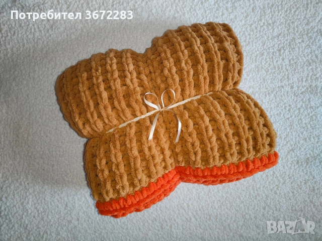 Ръчно плетено бебешко/детско одеяло - различни модели, снимка 9 - Спално бельо и завивки - 53307367