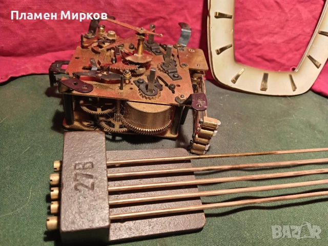 Механизъм от гармански каминен часовник, снимка 4 - Антикварни и старинни предмети - 51980165
