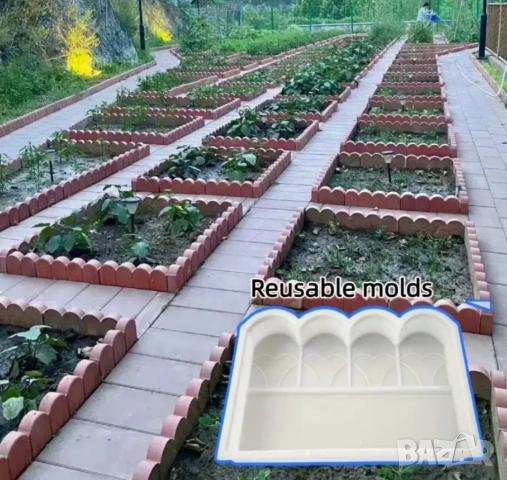 Голяма форма за бетон, ограда 29/44 см