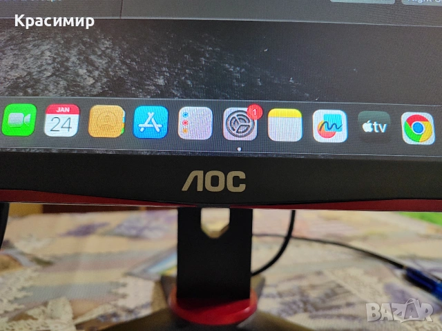 Монитор AOC  IPS FULL HD 144Hz, снимка 4 - Монитори - 53208435