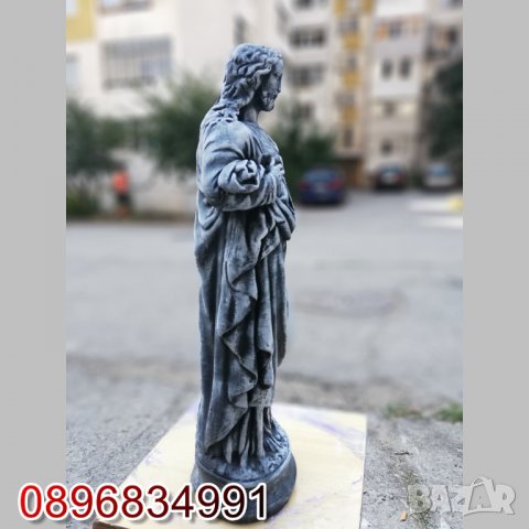 Бетонова Статуя Исус Христос , снимка 2 - Градински мебели, декорация  - 35844820