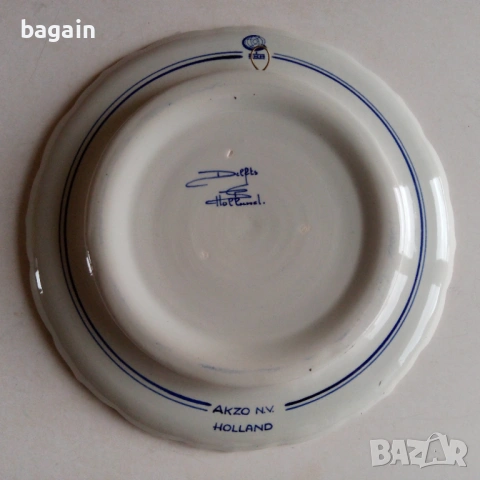 Уникална чиния. Делфтски порцелан., снимка 4 - Чинии - 53137988
