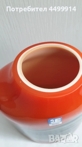 Стара стъклена ваза на Нови Пазар, снимка 3 - Антикварни и старинни предмети - 53691762