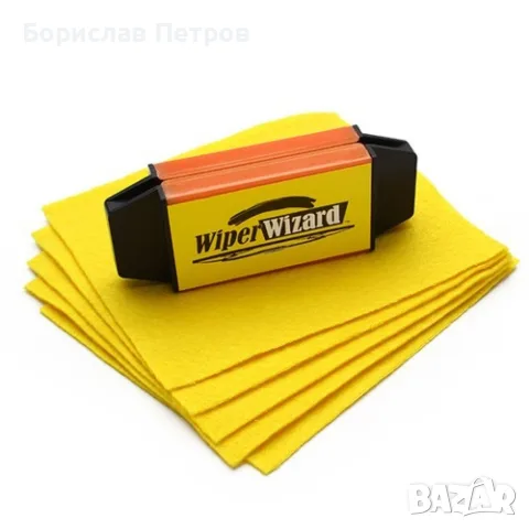 Стъклочистачка Wiper Wizard с 5 броя микрофибърни кърпички, снимка 5 - Мопове, кофи, четки и метли - 55754801