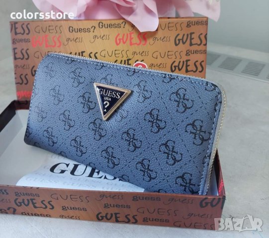 Синьо портмоне Guess код DS205, снимка 2 - Портфейли, портмонета - 36189807
