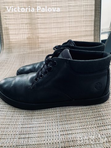 Черни боти TIMBERLAND,естествена кожа, снимка 6 - Дамски боти - 35737332